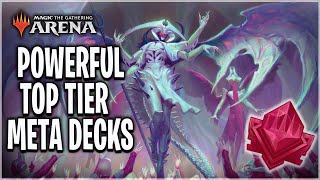 TOP 5 COMPETITIVE MTG META STANDARD TIER 1 DECKS  Best of Three  MTG ARENA [upl. by Dorran]