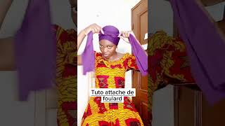 Tuto attache de foulard 😇 headwrapstyles tutorial viralvideo foulard shorts [upl. by Kauslick330]