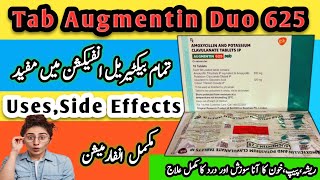 Tablet Augmentin Duo 625mg UsesSide Effects and Contra Indications  Tab CoAmoxiclave 625 mg [upl. by Bolton]