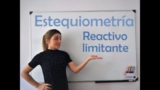 ESTEQUIOMETRÍA Reactivo limitante y en exceso [upl. by Ruggiero]