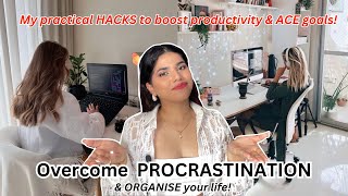 How to OVERCOME PROCRASTINATION  In 2024 techniques apps practical steps organize productive [upl. by Madel]