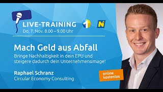 WS1 Live Training quotMach Geld aus Abfallquot [upl. by Sams]