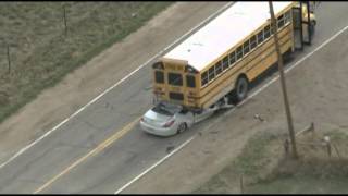 Raw Students Hurt in Colo School Bus Crash [upl. by Sergio]