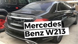 How to install Carbon fiber Rear Spoiler for Mercedes Benz W213 [upl. by Latona]