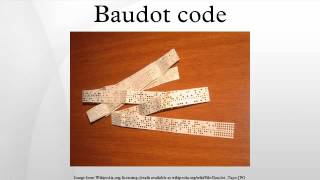 Baudot code [upl. by Nosyaj]