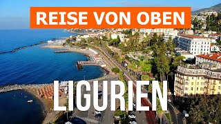 Ligurien von Drohne  Luftaufnahmen Video 4k  Italien Ligurien von oben [upl. by Eesyak]