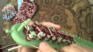 How to Loom Knit Triple Knit Stitch [upl. by Adnoel]