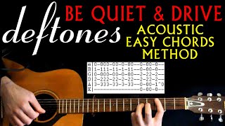 Deftones Be Quiet and Drive Easy Acoustic Guitar Lesson  Guitar Tabs  Guitar Chords  Far Away Tab [upl. by Kappel]