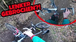 Downhill mit altem Straßen Hardtail [upl. by Yttap]