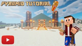 Minecraft Tutorial HOW TO BUILD A PYRAMID EASY [upl. by Ielirol]