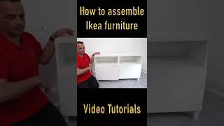 Ikea BESTA Tv bench Tutorial Ikea furniture assembly Tutorials [upl. by Harpole]