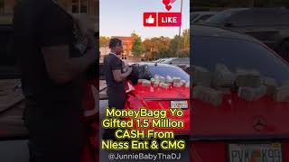 MONEYBAGG YO gifted 15 Mill in Cash From Label Nless Ent amp CMG cmg hiphop viral plzsaydababy [upl. by Oirasec]