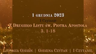 GodzinaCzytań  I Czytanie  1 grudnia 2023 [upl. by Shere]