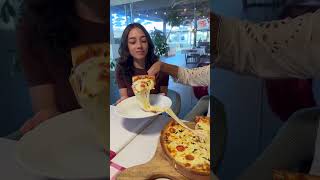 Pizza with mega extra cheese  antiguaboreal restaurant [upl. by Ttihw]