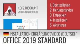 Installation Office 2019 Standard Erklärungsvideo [upl. by Cassil]