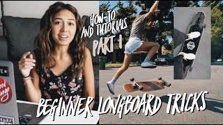 Beginner Longboard Freestyle Tricks  Part 1 [upl. by Nnylanna]