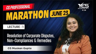 RCD MARATHON for June 23 Part 1  CS Professional RCD Marathon June 23  CS Muskan Gupta [upl. by Rocky813]