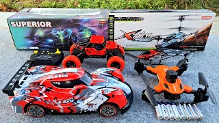 Rc Car RemoteRc Rock ClimbingRc Helicopter and Drone Radio Control Unboxing Test Fly [upl. by Ynwat]