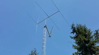 New CB Radio Beam Antenna 5 Element Long John replaces old MACO Comet [upl. by Rashida]