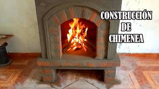 CHIMENEA RUSTICA DE LADRILLO  Tutorial Paso a Paso  Cocina a leña [upl. by Yunick]