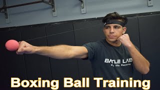 Boxing Reflex Ball Training and SloMo Drill Breakdown with the AcuraBall 2020 [upl. by Ashbey159]