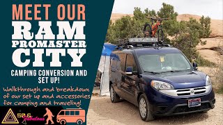 Meet our van Ram ProMaster City Express van walkthrough camper van set up conversion and equipment [upl. by Sybila]