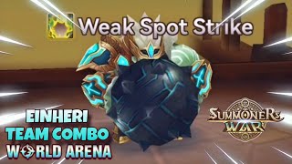 Einheri Team Combo in World Arena Ep 2  Summoners War [upl. by Melva217]