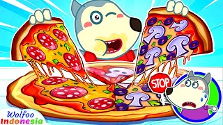 Wolfoo Tidak Ada Lagi Junk Food  Belajari Pilihan Makanan Sehat Dengan Pizza  wolfooindonesia [upl. by Kcid]