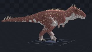 ARK Addon Carcharodontosaurus Model animation display [upl. by Ailic]