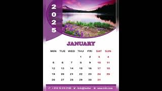 Calendar Design 2024  Calendar Design Ideas calendar [upl. by Otnas]