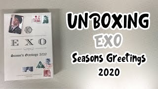 SM 엑소 2020 시즌 그리팅 개봉 후기 [upl. by Morell]