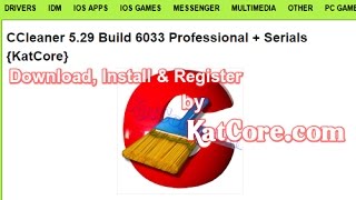 CCleaner 529 Build 6033 Professional  Serials Latest April2017 [upl. by Lindon406]