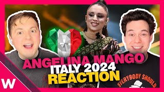 🇮🇹 Angelina Mango  quotLa noiaquot REACTION  Italy Eurovision 2024 [upl. by Nimaj]