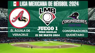 ⚾️Él Águila de Veracruz vs Conspiradores⚾️Donde Verlo EN VIVOLiga Mexicana de Béisbol 2024 [upl. by Paynter]