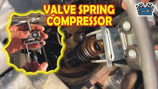 How To Use A Valve Spring Compressor Tool Andy’s Garage Episode  409 [upl. by Airod141]