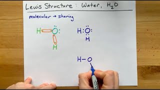 Lewis Structure of H2O water dihydrogen monoxide [upl. by Analahs645]