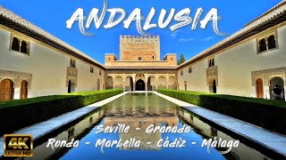 ANDALUSIA Seville Granada Ronda Marbella Cádiz amp Málaga – Spain 🇪🇸 4K [upl. by Roumell]