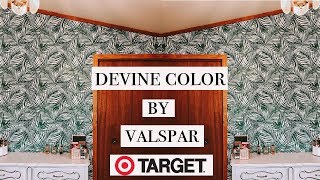 HOW TO APPLY PEEL amp STICK WALLPAPER  DEVINE COLOR BY VALSPAR [upl. by Inavihs386]