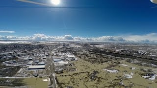 Ice Jam  Flooding WorlandWY  3714 [upl. by Ahsertal]