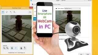 Use Smartphone as 720p HD Webcam in PC अपने स्मार्टफ़ोन को वेबकेम कैसे बनाये इन गुजराती [upl. by Corie]