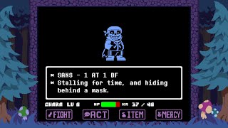 TSUNDERSWAP Genocide Sans Fight  Demo Ending [upl. by Brade]