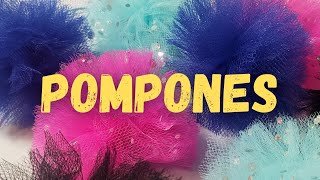 Como hacer POMPONES de TUL  Facil y Rapido [upl. by Ylrehs]