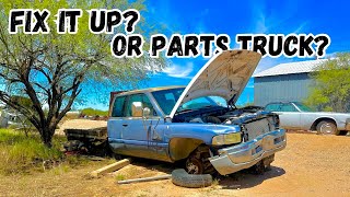 I bought an ABANDONED dodge CUMMINS left in the desert will it run [upl. by Nairret]