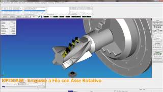 OPTICAM  Erosione a Filo con Asse Rotativo [upl. by Aniala466]