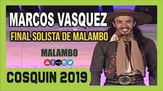 Marcos Adrian Vasquez Solista de Malambo Final Cosquin 2019 [upl. by Esdnyl]