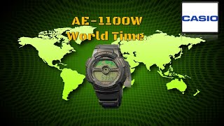 Casio AE1100W World Time Review 🌎 [upl. by Meehyr165]