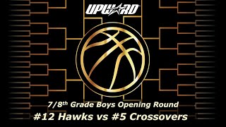 12 Hawks vs  5 Crossovers  2022 Tournament  78th grade Boys Opening Round Feb 28th 2022 Part2 [upl. by Acimak]