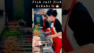 Chinese restaurant is making Fish Kebab with fish tail HD PeopleVsFoodBDFoodfoodiemama2210 [upl. by Llertnom792]