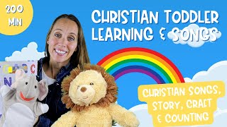 CHRISTIAN STORY TIME amp SONGS FOR CHILDREN  Preschool Christian Learning  First Words  Counting [upl. by Anelaj]