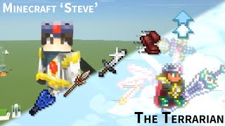 Minecraft Steve vs Terrarian  The Olympiad Five Comparisons [upl. by Sophronia196]